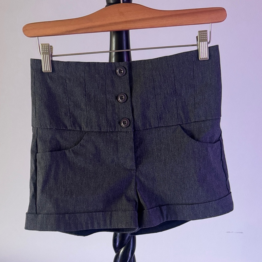 Have Charcoal High Waist Women's Shorts